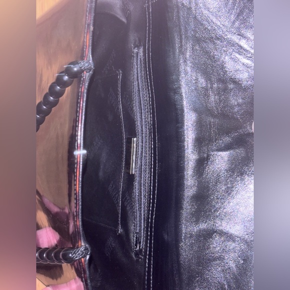 Vintage Stuart Weitzman Structured Tortoise Print Tote Handbag - Picture 5 of 9